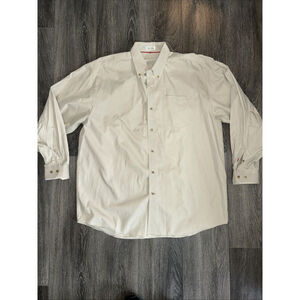 Cutter & Buck XXL Vintage Twill Cotton Khaki Long Sleeve Shirt